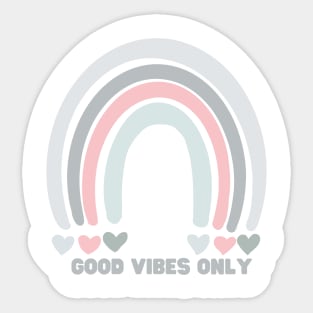 Good Vibes Only Rainbow Sticker